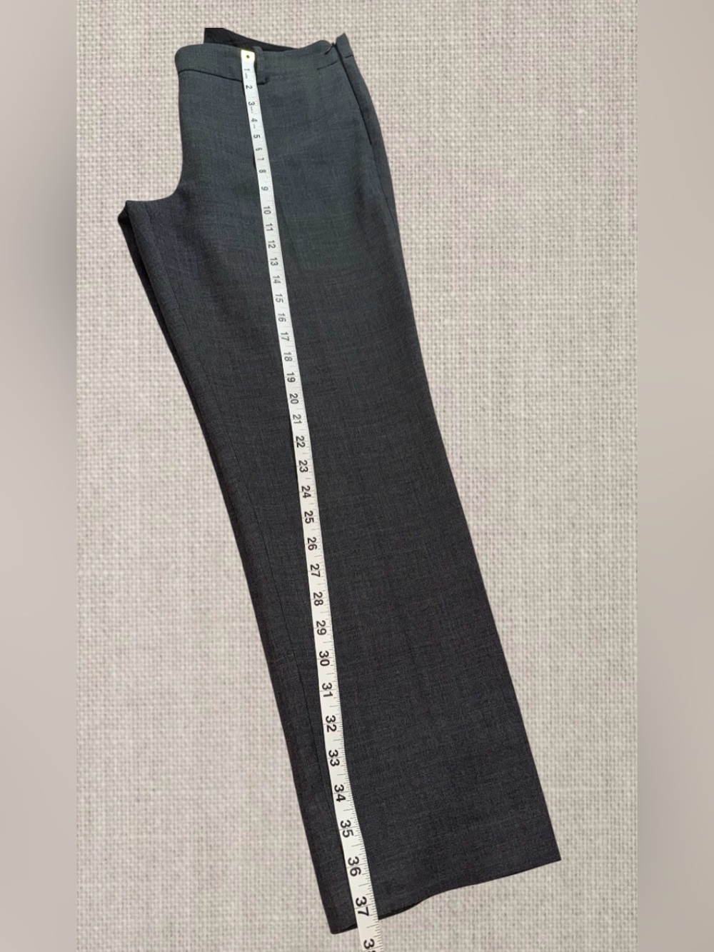 Talbots Heathered Charcoal Cropped Women’s Dress Pants. Size 10 - Picture 6 of 10